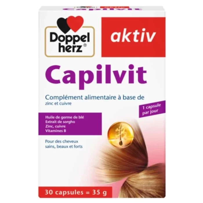 doppel-herz-aktiv-capilvit-cheveux-sains-beaux-et-fort-30-capsules